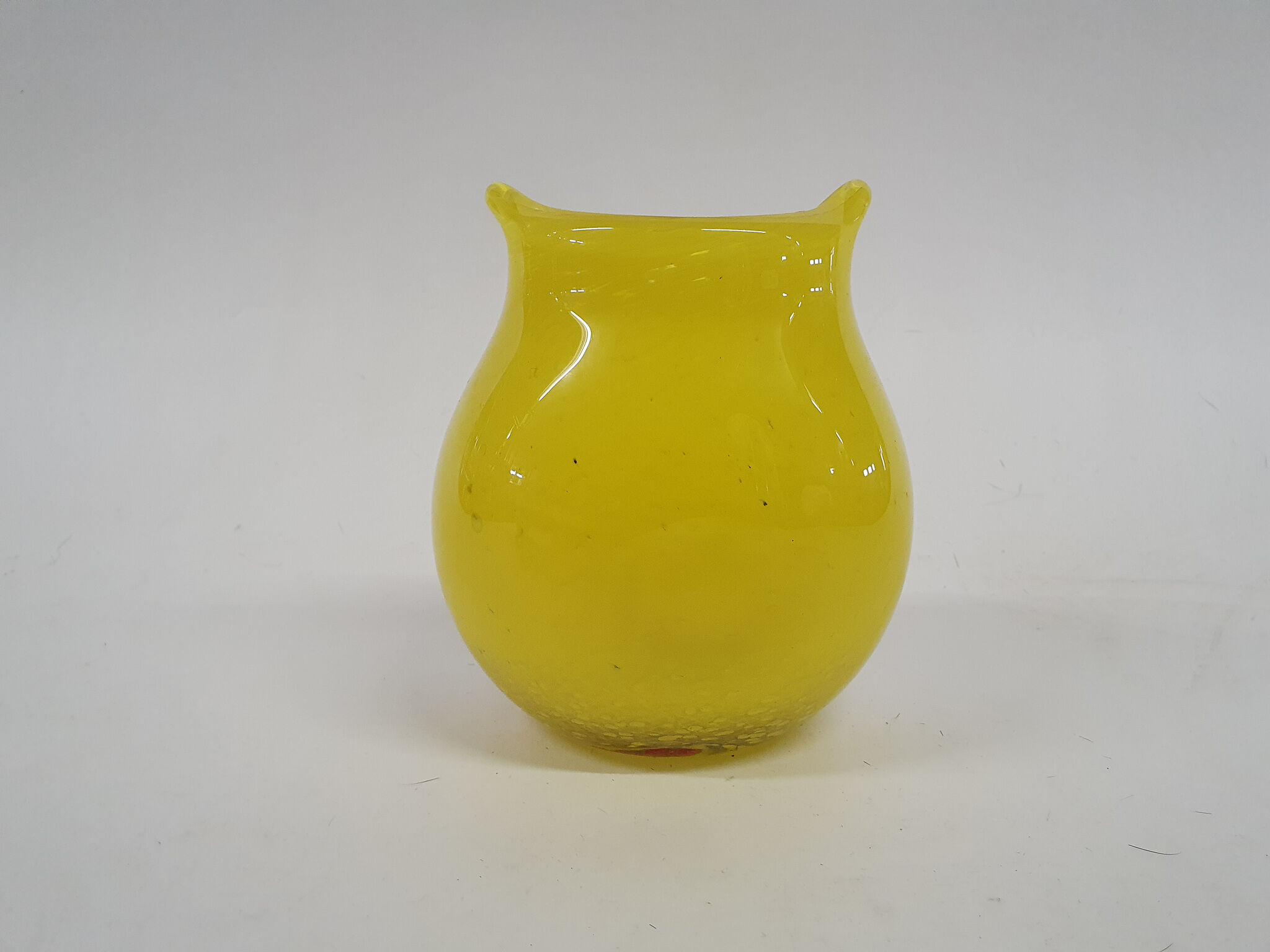 Glass vase with cat figure, Murano, Italy 1960's