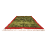 Tapis berbère marocain vert et rouge 300x200 cm – tapis fait main