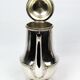 Silver-plated metal coffee pot Ercuis — decorated with bead friezes, ebony handle.