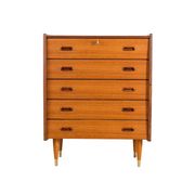 Scandinavian Teak Chest of Drawers, 1960s, Mid-Century Modern