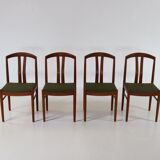 Chaises de salle à manger en teck Carl Ekström pour A. Johansson