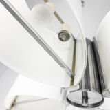 Modern vintage 12-light glass chandelier