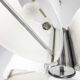 Modern vintage 12-light glass chandelier