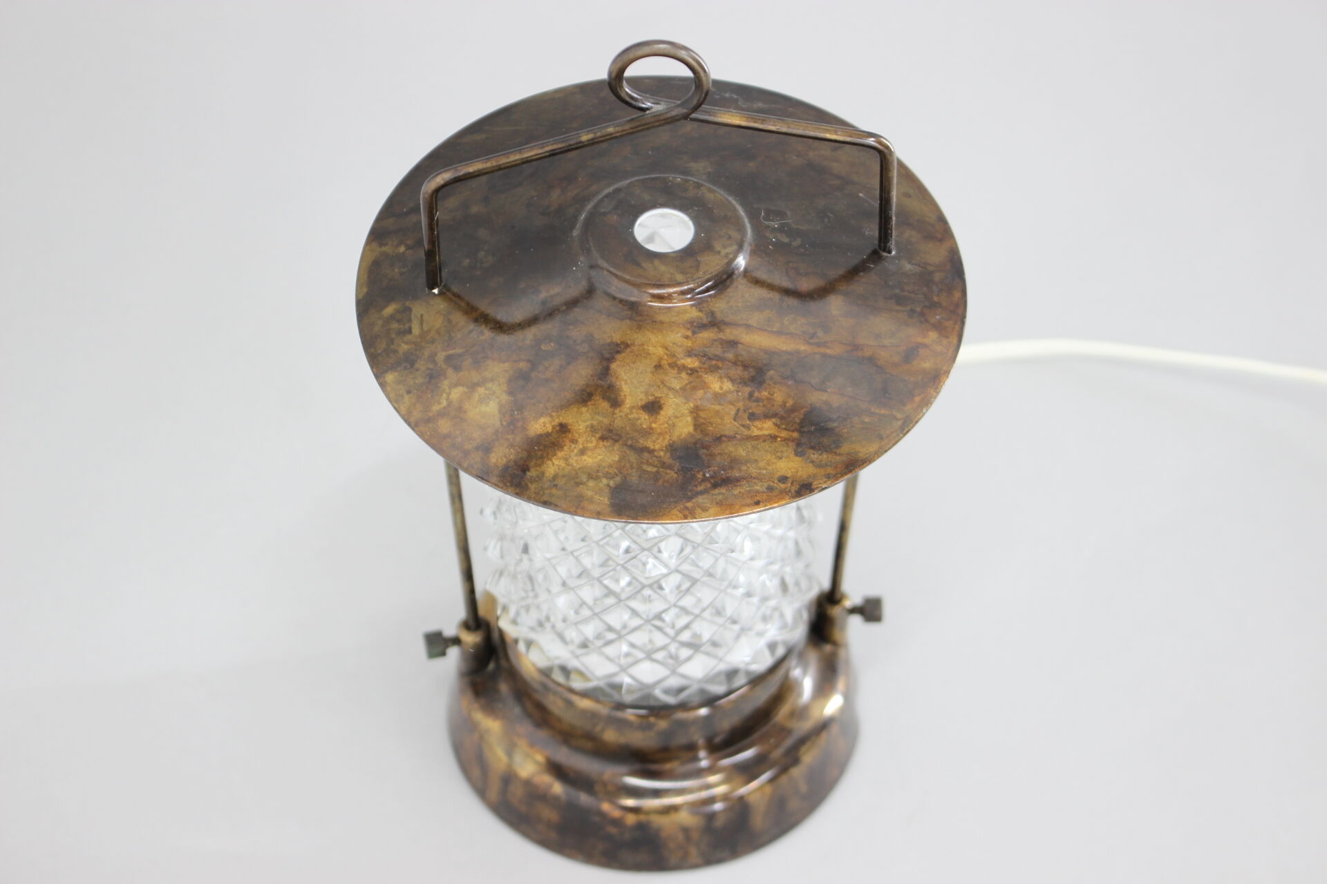 1970's Table Lamp / Lantern by Lidokov, Czechoslovkia