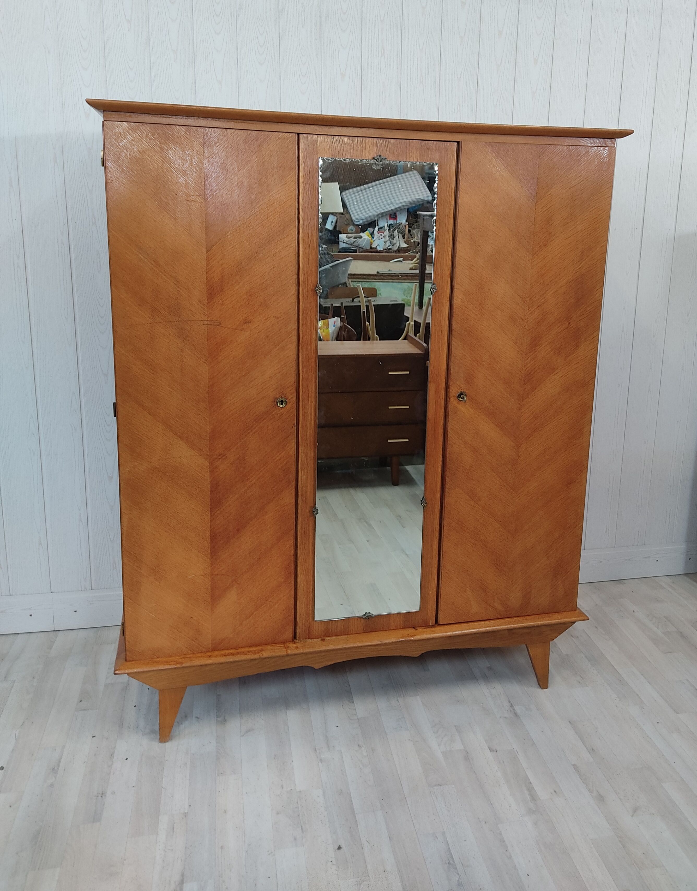 Vintage cabinet feet compass