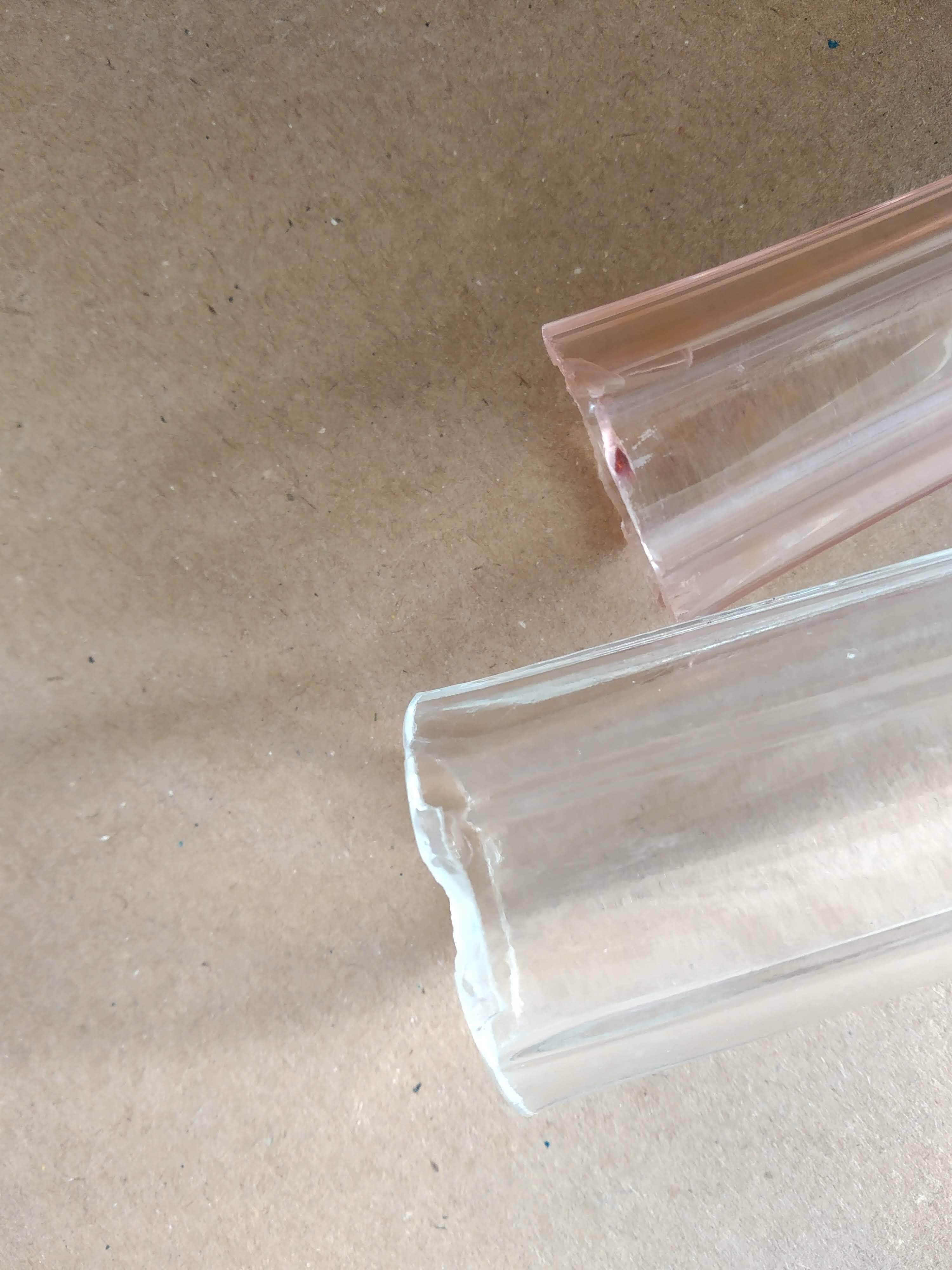 Pair of Art Nouveau glass soliflore vases