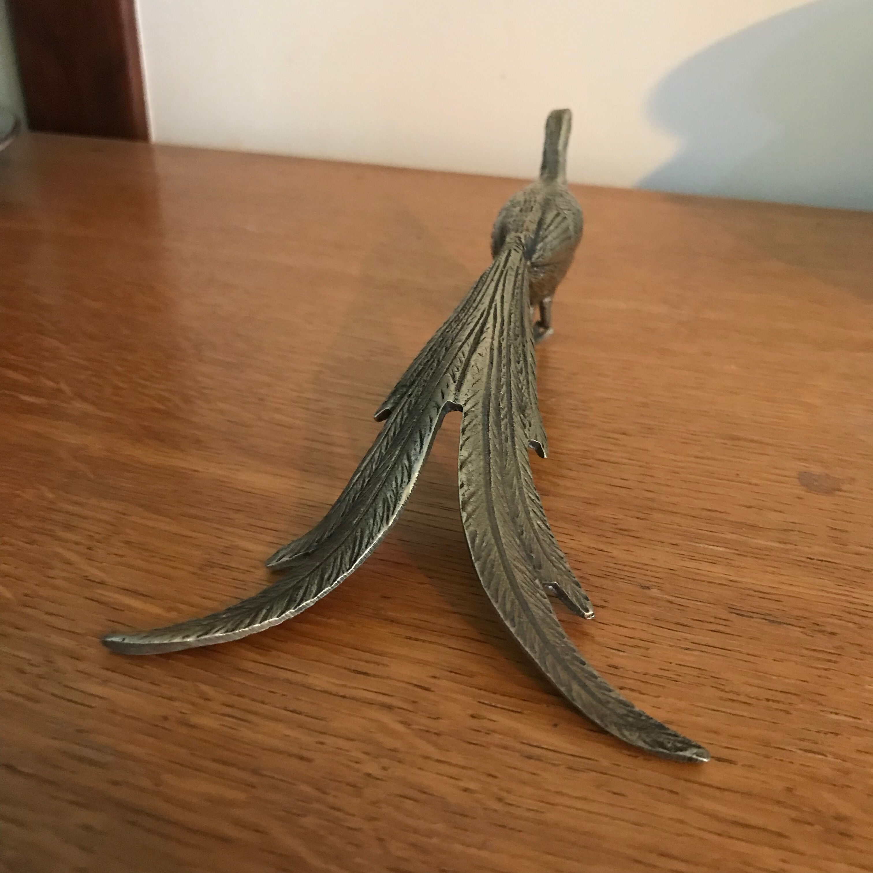 Brass peacock