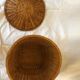 Wicker basket with lid