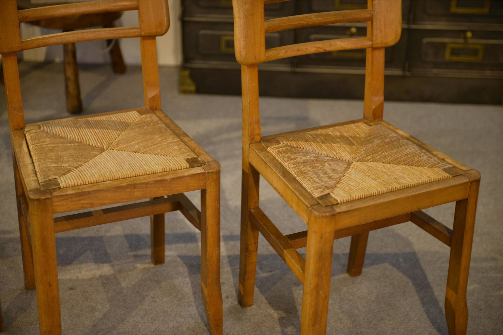 Set of 6 Pierre Cruège chairs from the 1950s.