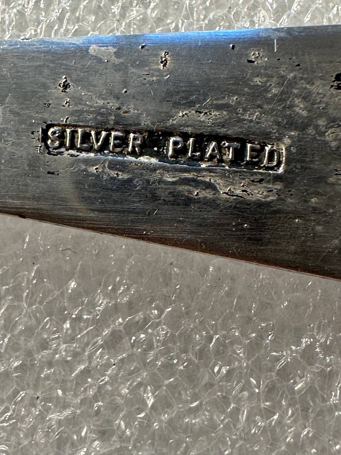 Pot - vintage pickle jar from the 70s - silver metal and cut glass