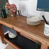 139 cm solid oak workbench