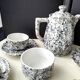 Porcelain coffee service Apilco for Geneviève Lethu