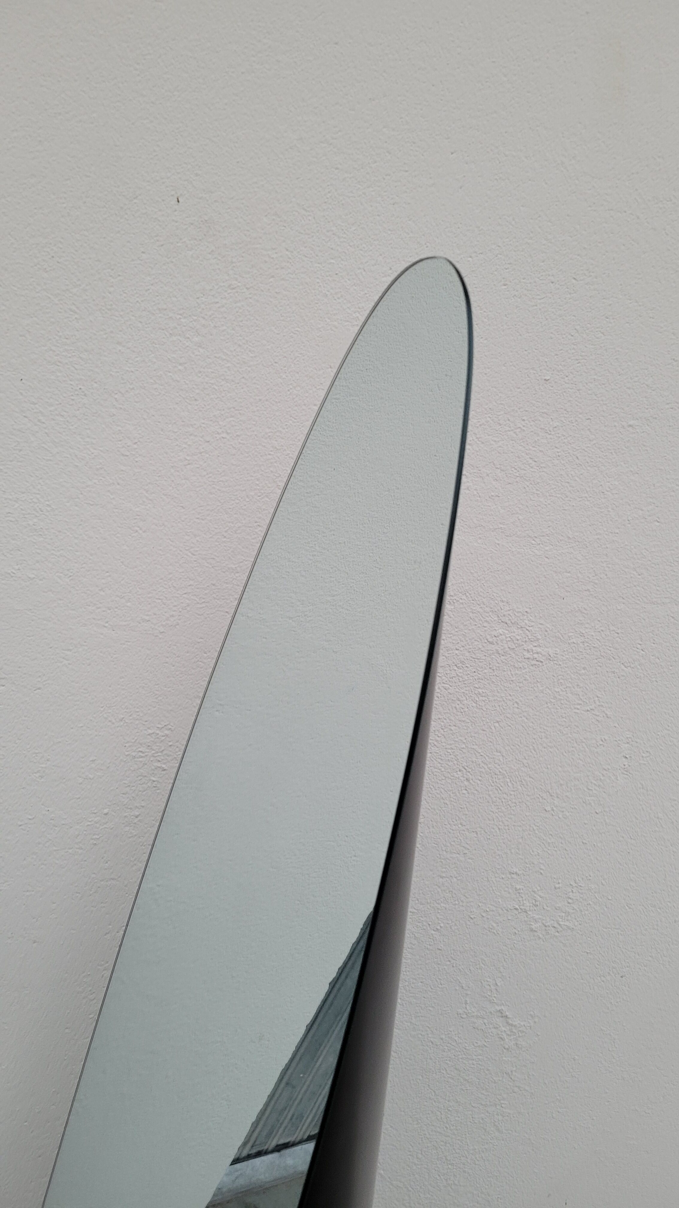 Vintage psyche mirror on foot 1980