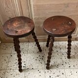Pair of tripod stools