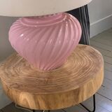 Vintage pink ceramic lamp