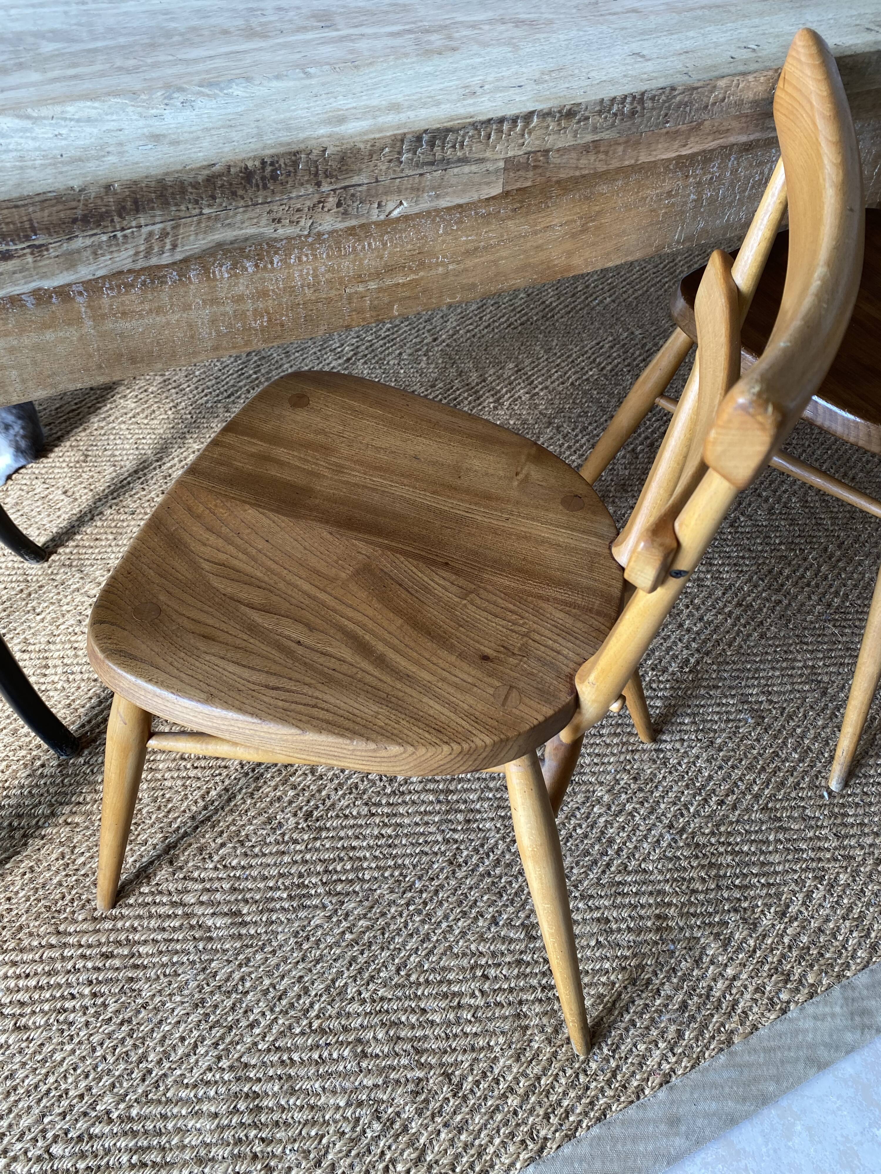 Pair of chairs "stacking chair" model from Ercol