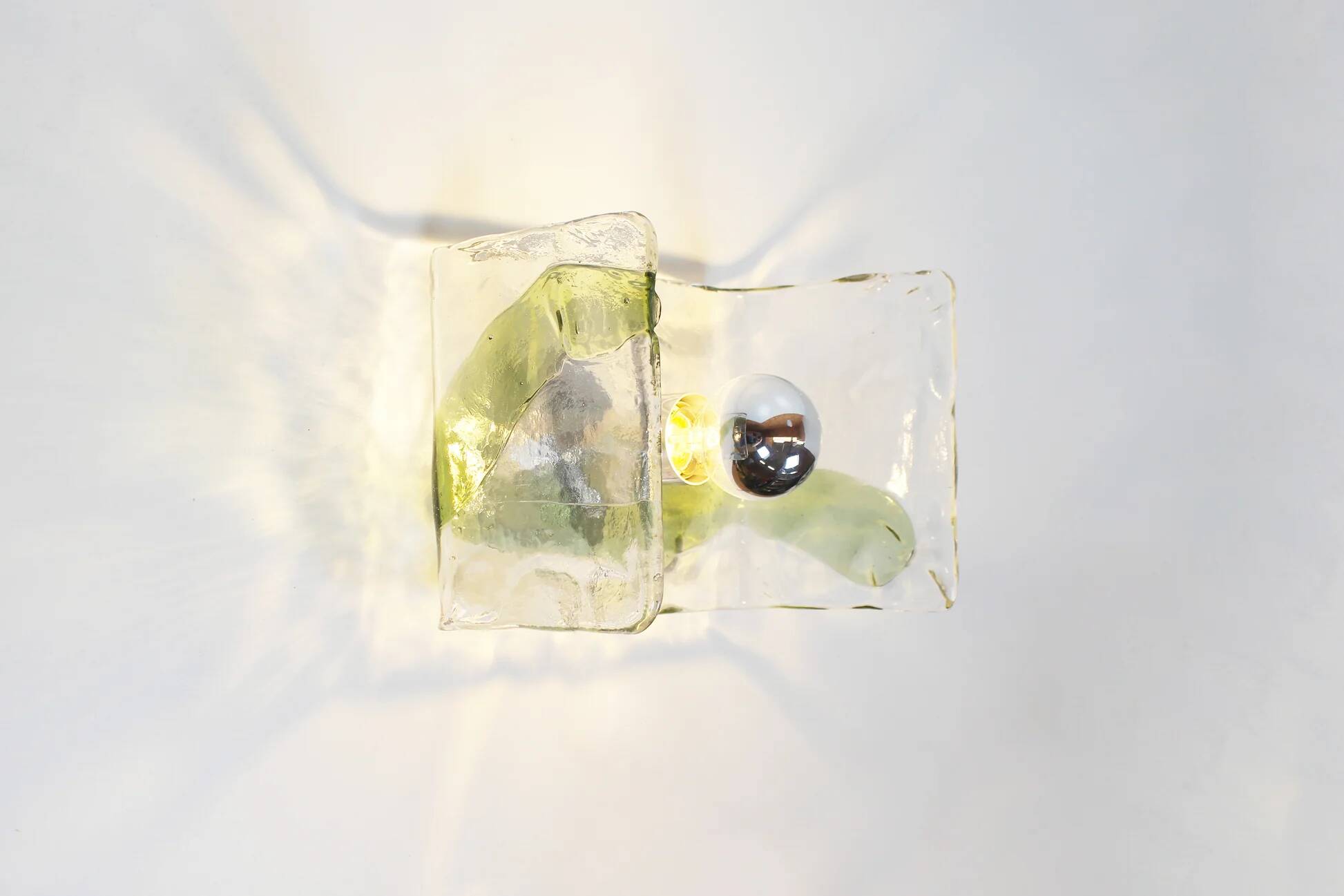 Pair of Murano glass wall lamps by Kalmar, Austria 1970s (2 pairs available)