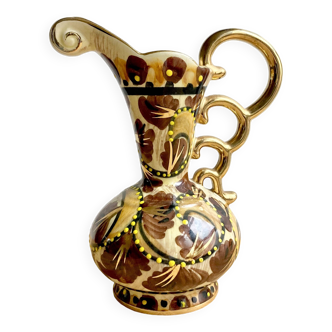 Jug / pitcher Belgian ceramics from Quaregnon / Hubert Bequetde