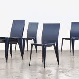 Set of 8 fulfil dining chairs by Mart van Schijndel for Lensvelt 1989