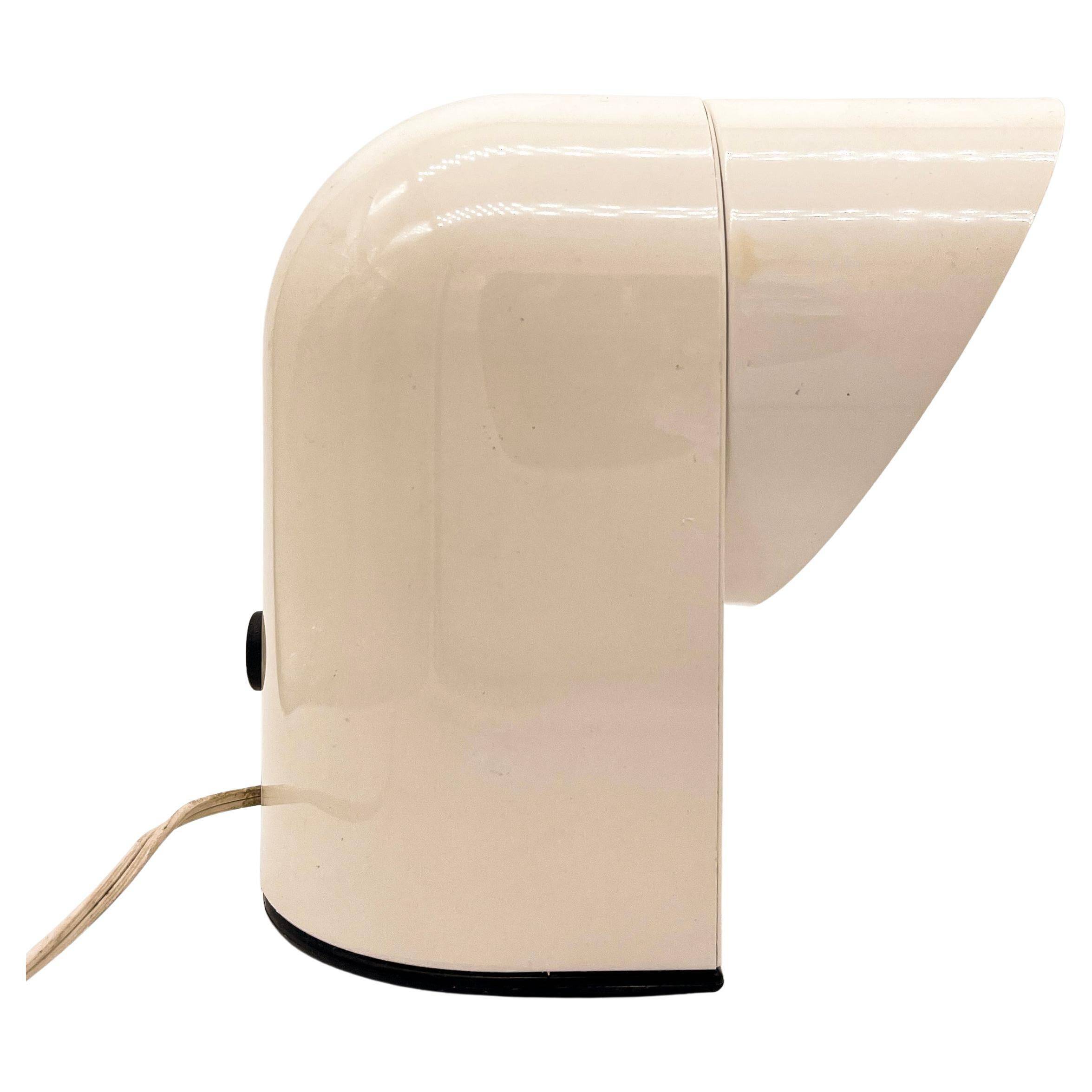 Vintage Italian Space Age "Oliver" White Table Lamp by Paolo Piva for Lumenform