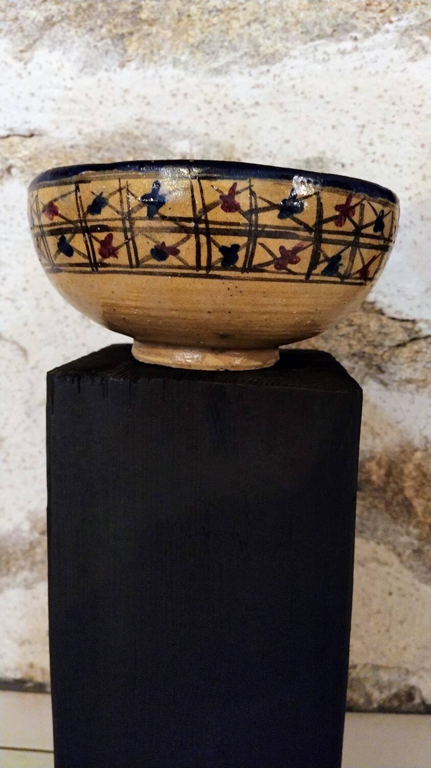 Old Qajar cup Persian ceramic 19th century