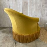 Velvet toad armchair