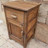 Ancien chevet en teck birman -ouverture gauche