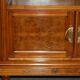 Bibliothèque-armoire Art Nouveau en noyer burr et chêne par Léon Jallot
