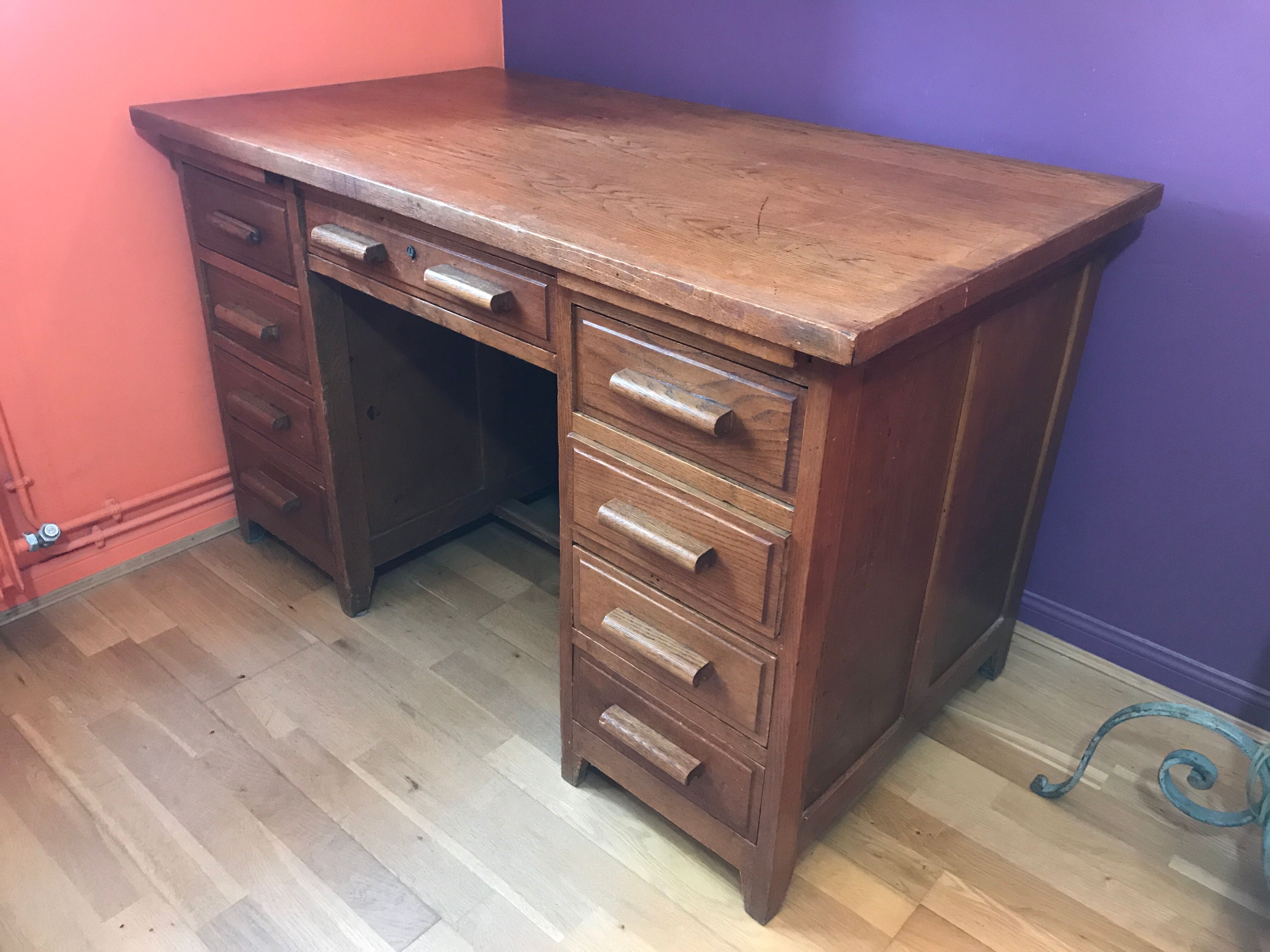 Desk master school or administration 1950 vintage