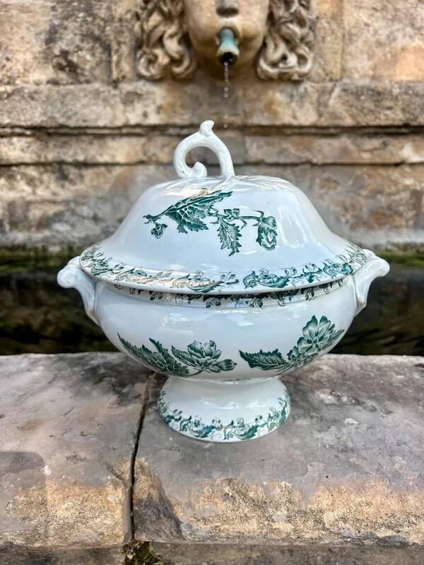 Antique ironstone soup tureen