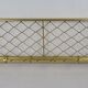 1960s gold aluminum coat rack