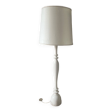 Lampadaire Vintage blanc bois