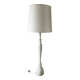 Vintage white wooden floor lamp