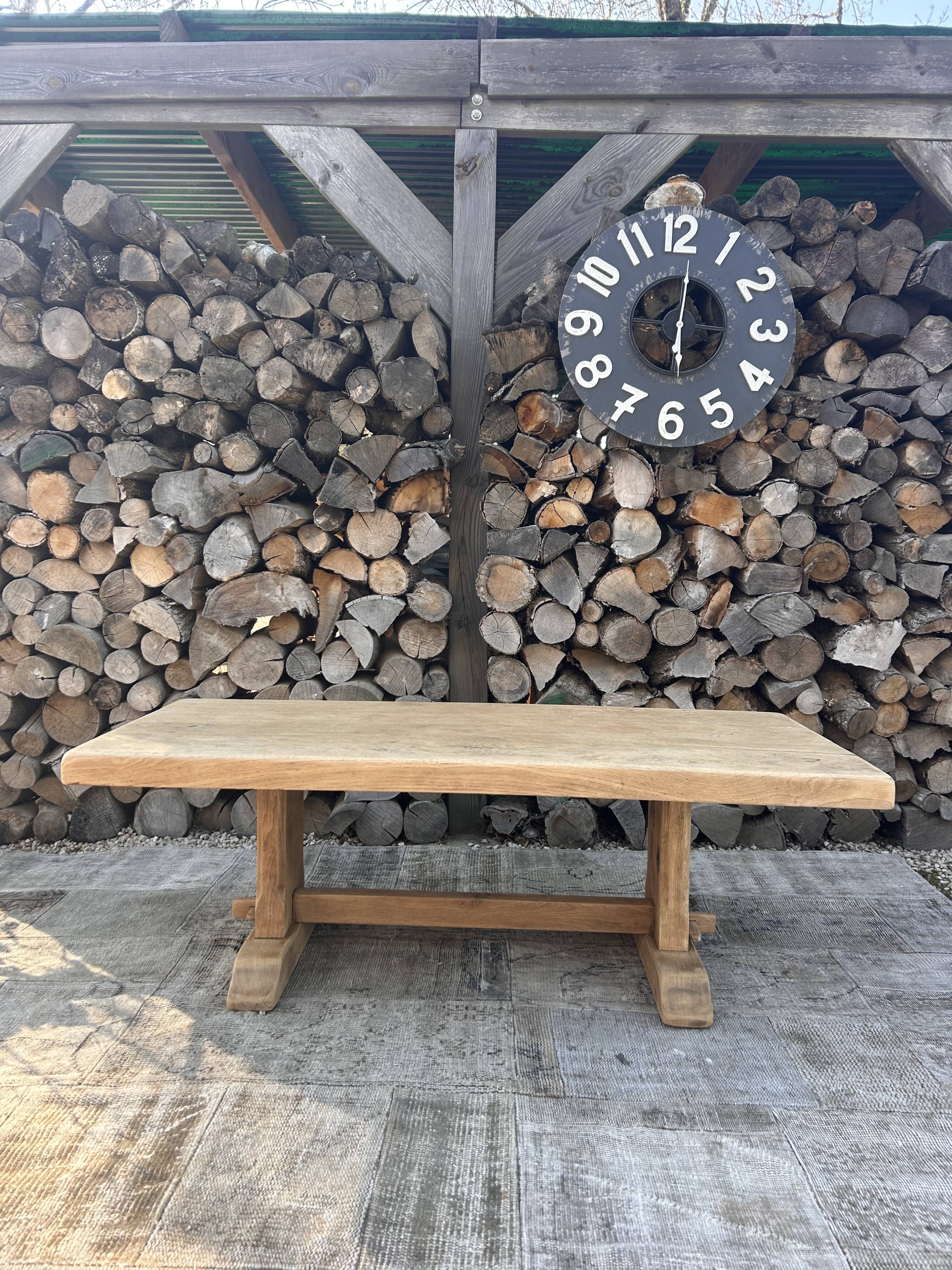 Renovated solid oak coffee table