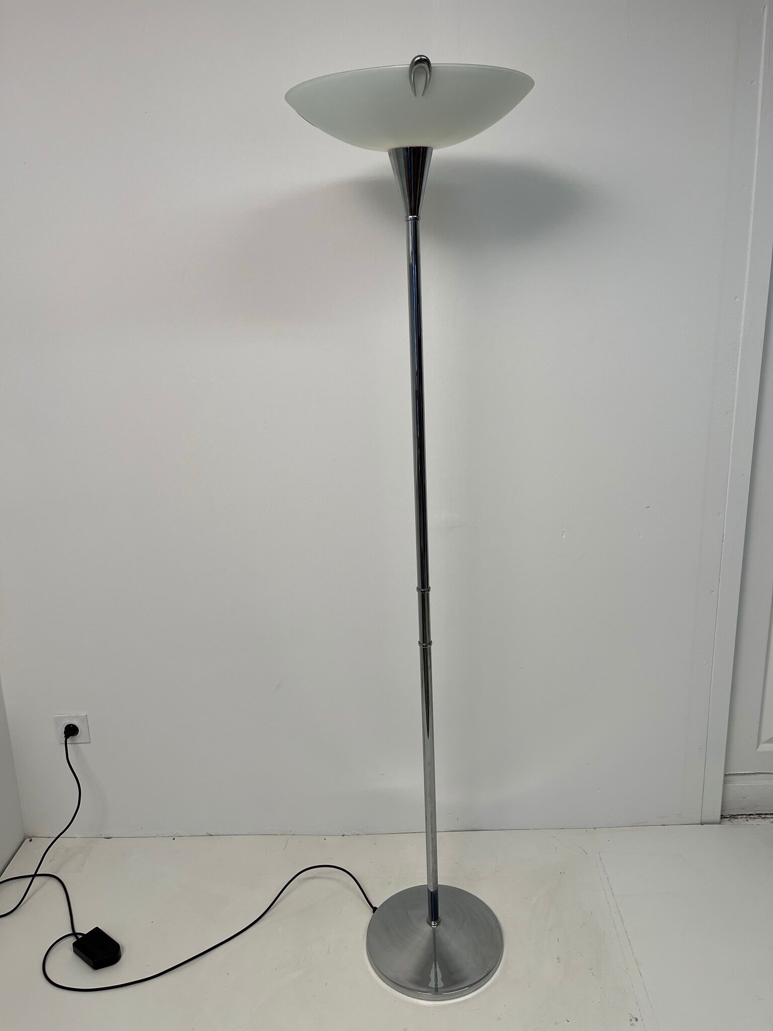Vintage chrome floor lamp
