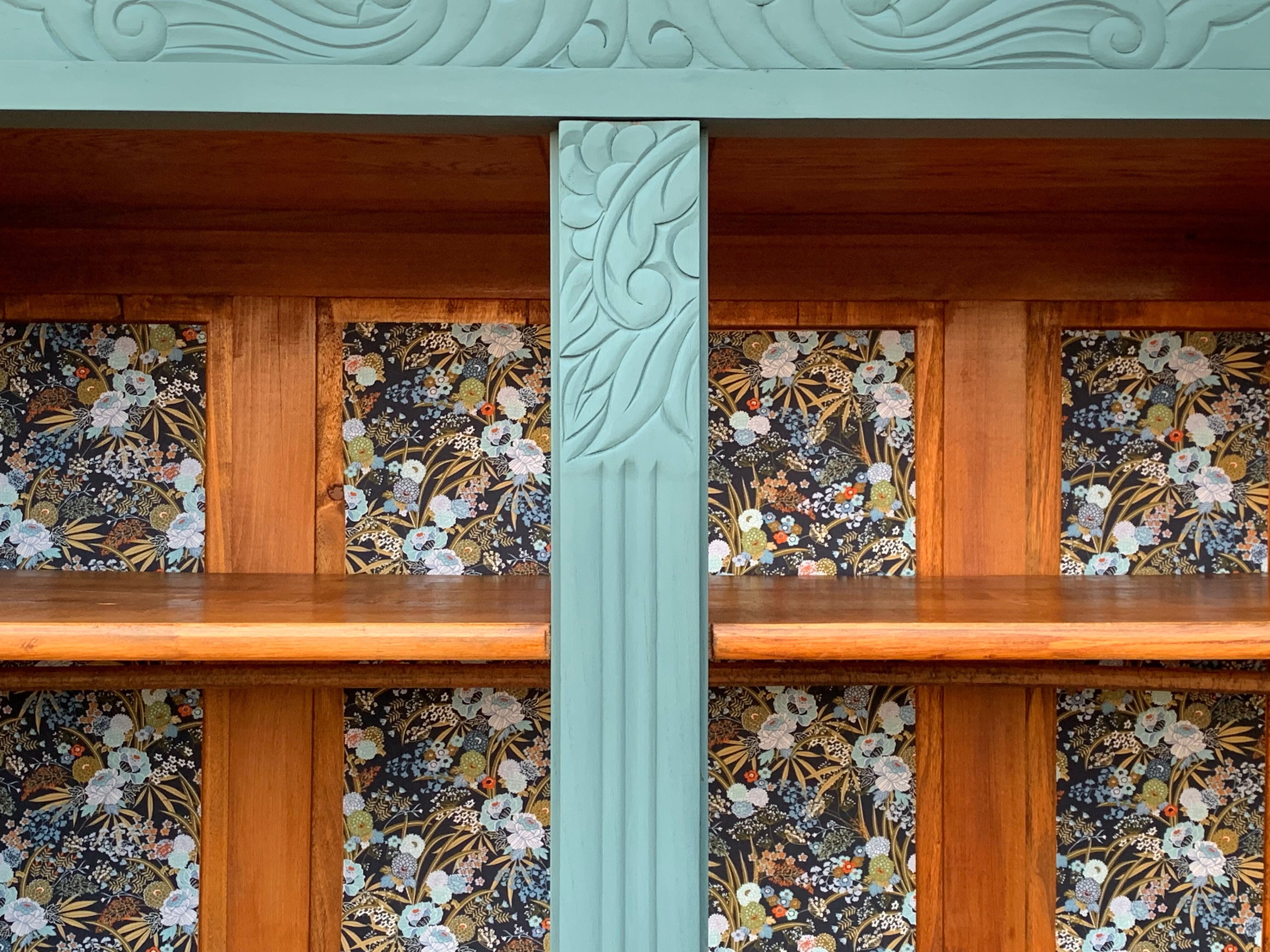 Parisian art deco wardrobe blue gray 1930