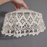 Suspension opaline dentelle - shabby