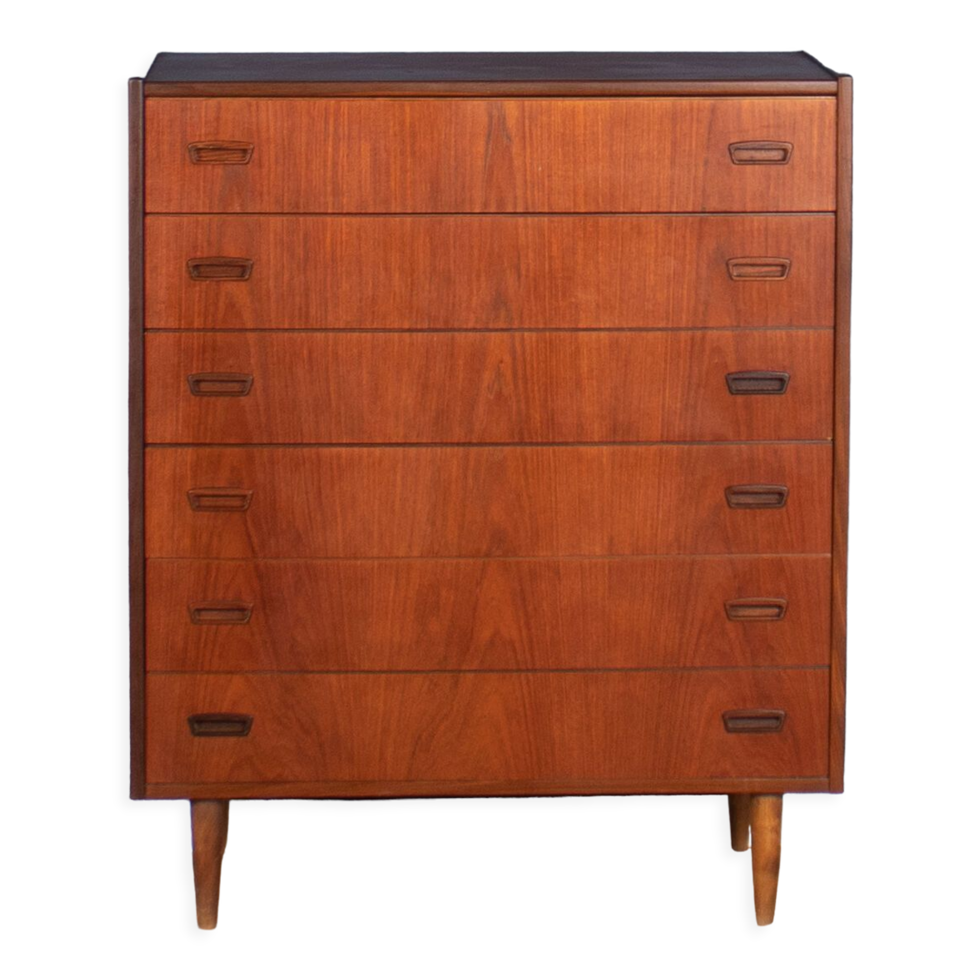Teak 1960s Danish Mid Century Chest Of Drawers