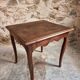 Antique oak side table, provincial writing table from the 18th century, Louis XV style.
