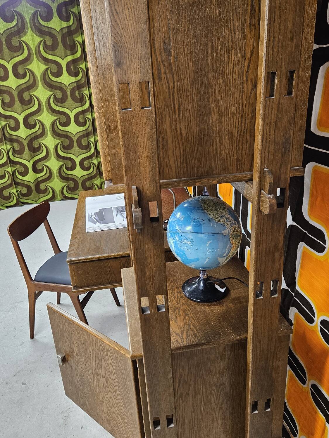 Vintage modular furniture 1970" library desk