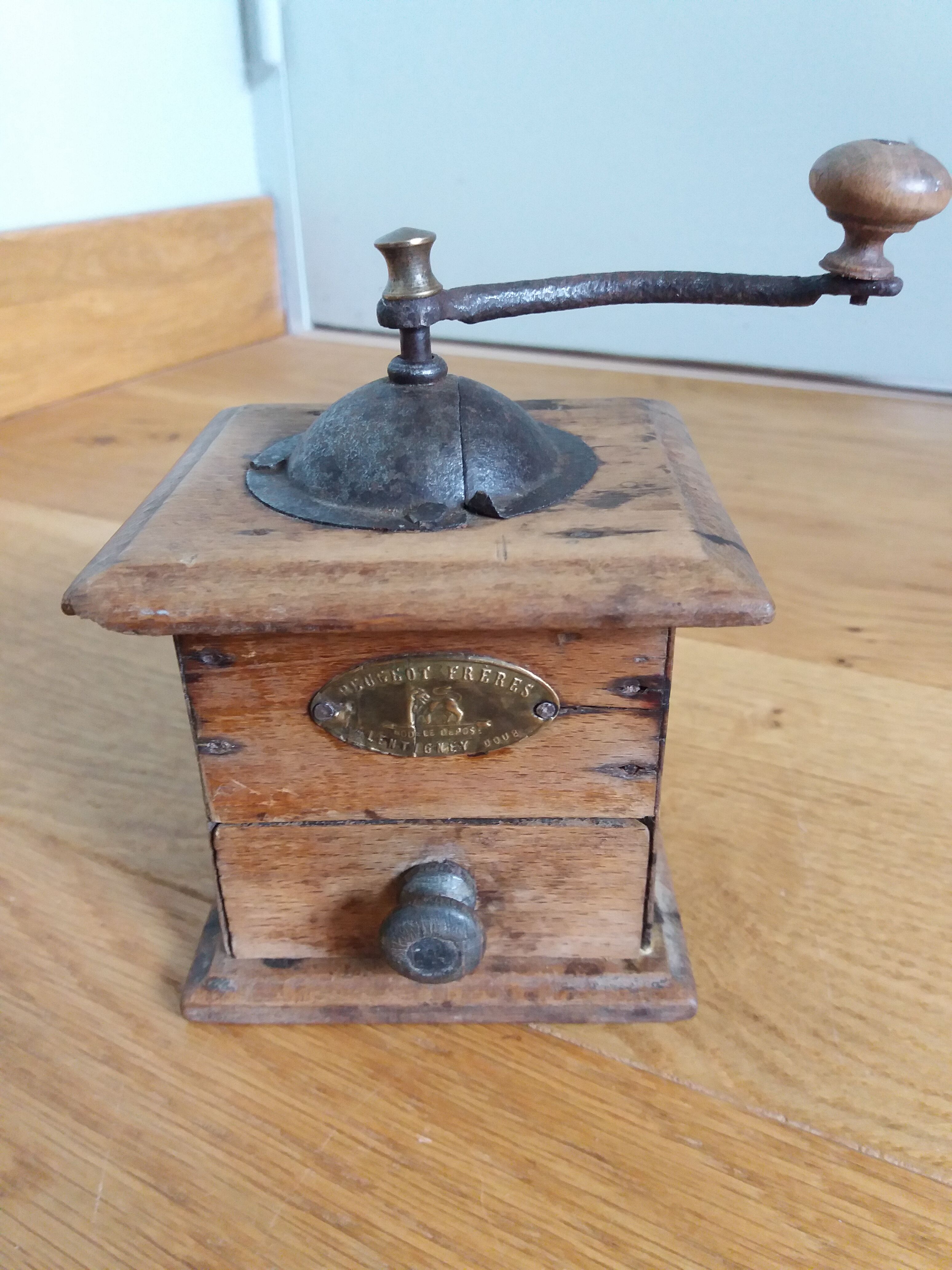 Miniature Peugeot Frères coffee grinder