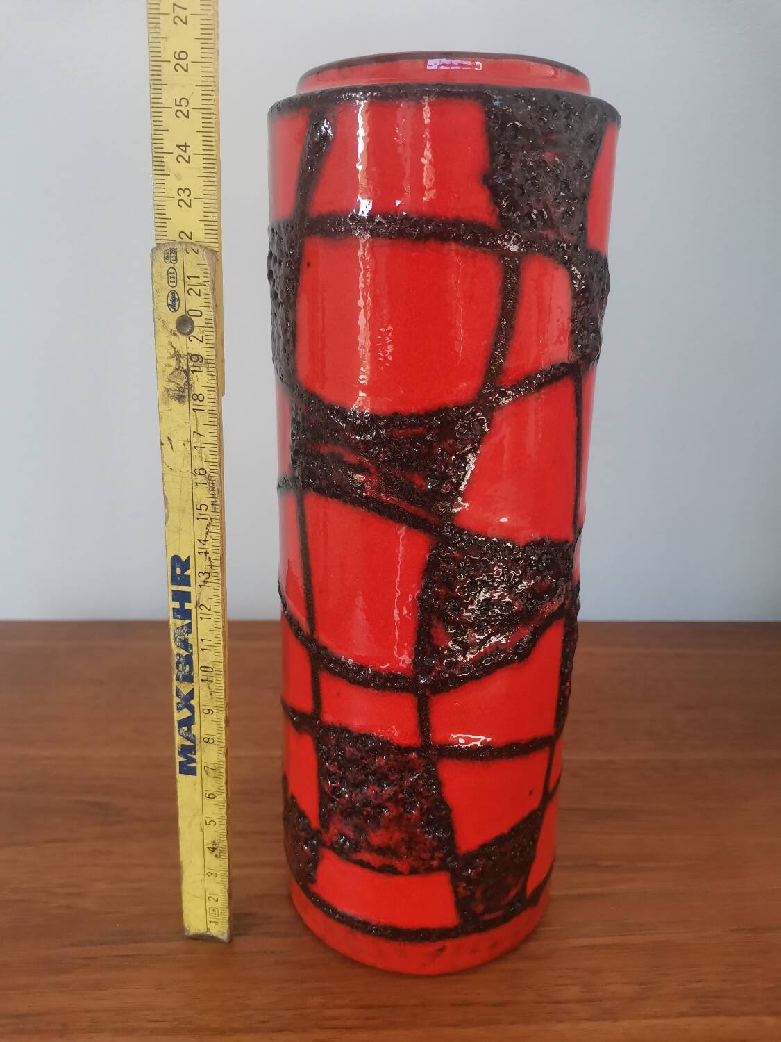 Vase Scheurich ouest-allemand du milieu du siècle, modèle 203-26