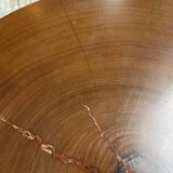 Circular brutalist table from the 1950s