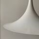 White "trumpet" lamp from the 1960s by the manufacturer AKA.