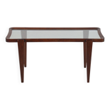 Italian coffee table with glass top in the style of Ico Parisi, 1950s