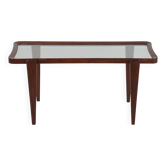 Italian coffee table with glass top in the style of Ico Parisi, 1950s