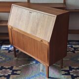 Bernhard Pedersen teak secretaire, Denmark 1960s
