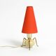 Beautiful very rare original Mid Century Modern brass tripod table lamp