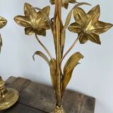 Decorative elements - brass and bronze with décor - fleurs-de-lys - France