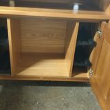 Solid oak tv stand